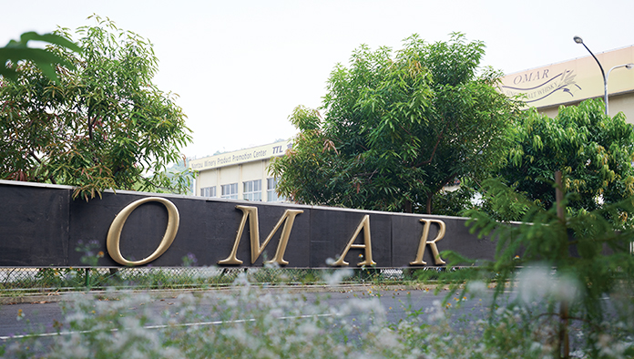 Nantou Distillery (Omar) entrance — home of the Omar brand, part of Taiwan Tobacco & Liquor Corporation (TTL), founded 1977